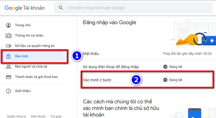 Hướng dẫn bảo mật Gmail bằng tin nhắn văn bản và số điện thoại 2