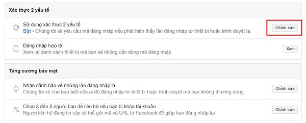 Cách bảo mật Facebook 3 lớp 3