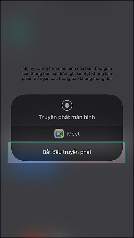 Cách chia sẻ màn hình trong Google Meet trên điện thoại 3