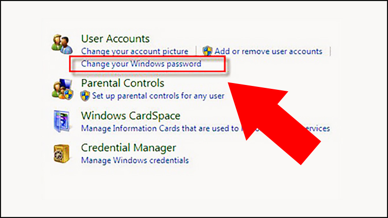 Cách đổi mật khẩu Máy Tính Win 7 3