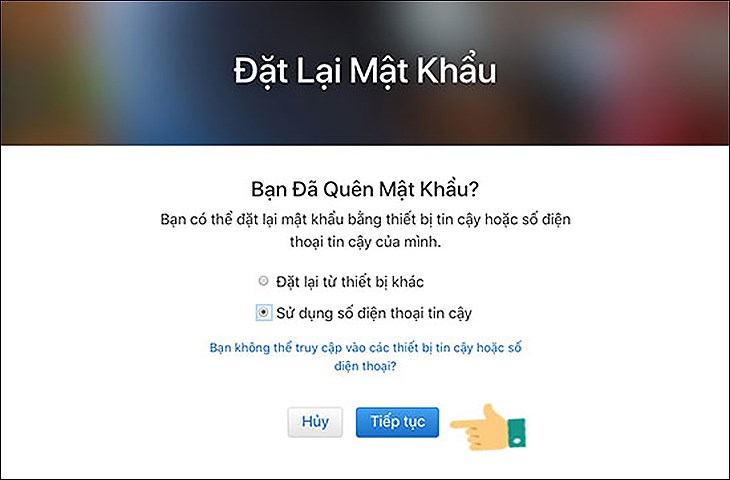 Cách khôi phục mật khẩu iCloud qua trang iforgot.apple.com 3