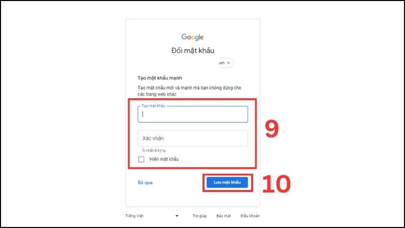 Cách lấy lại mật khẩu Gmail trên máy tính 5