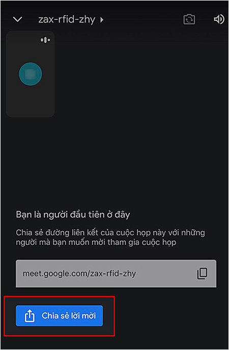 Cách tạo và chia sẻ phòng họp trên Google Meet từ điện thoại 4