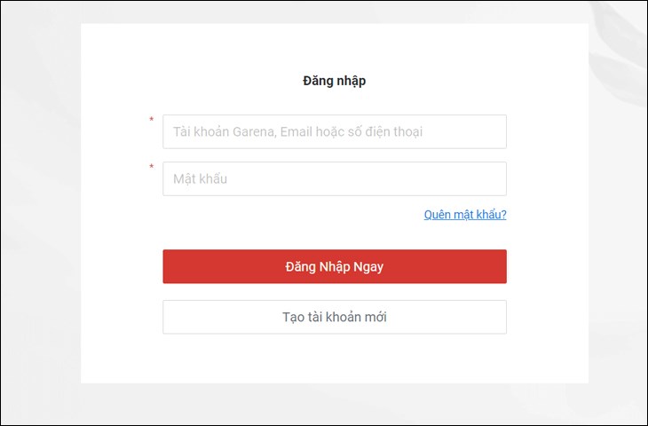 Cách thay đổi mật khẩu Garena bằng Gmail khi mất số điện thoại 2