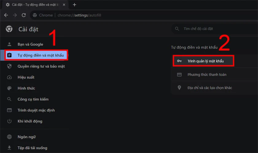 Cách xem mật khẩu Facebook đã lưu trên Chrome 2