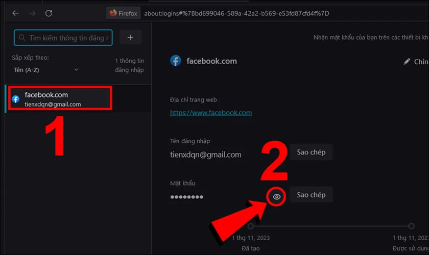 Cách xem mật khẩu Facebook đã lưu trên trình duyệt Firefox 3