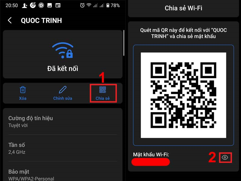 Cách xem mật khẩu Wifi bằng mã QR 3