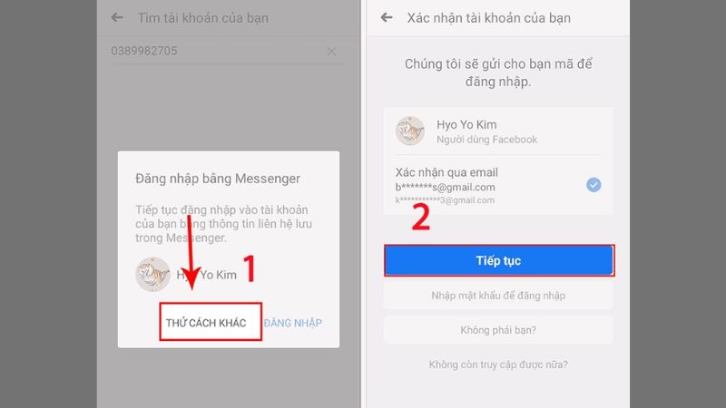 Hướng dẫn lấy lại mật khẩu Facebook bằng Gmail 3c