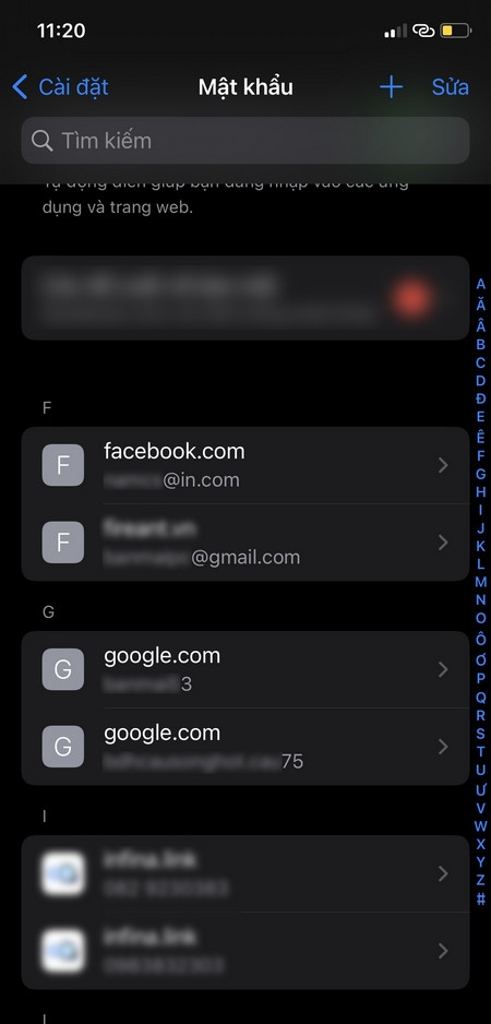 Hướng dẫn xem mật khẩu Gmail đã lưu trên iPhone 2