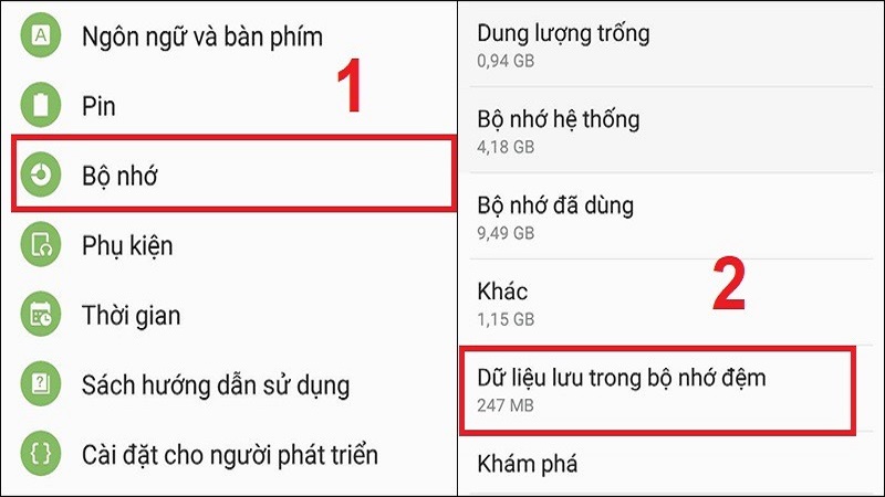 Nguyên nhân và tác hại của tình trạng điện thoại đầy bộ nhớ