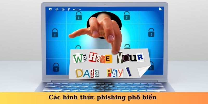 Các hình thức phishing phổ biến