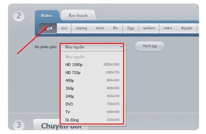 Cách đổi định dạng video sang MP4 bằng Convert-video-online.com